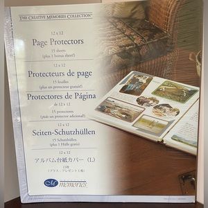 Creative Memories Collection Scrapbooking Page Protectors 12 x 12